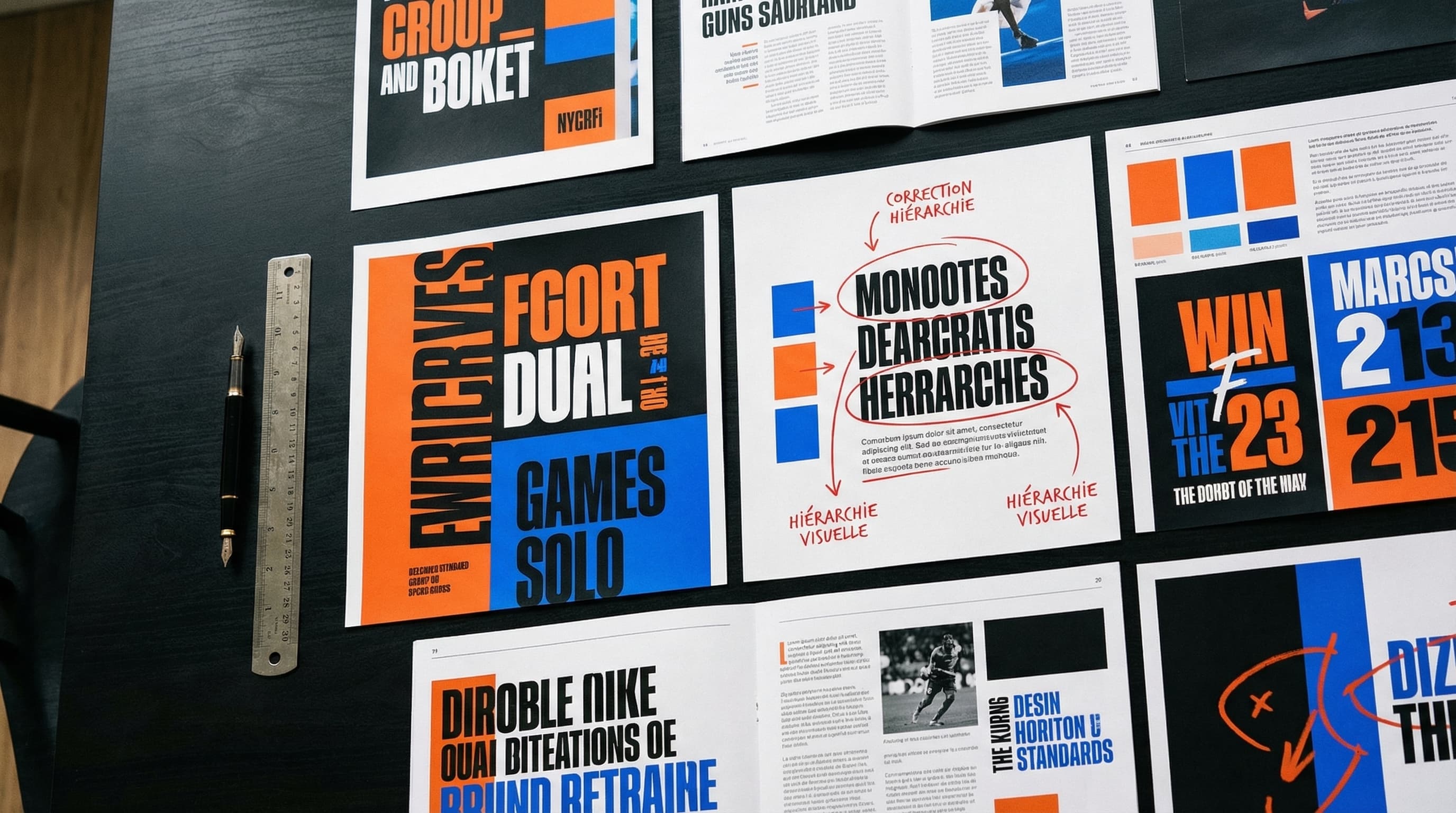 Hiérarchie visuelle dans le design sport
