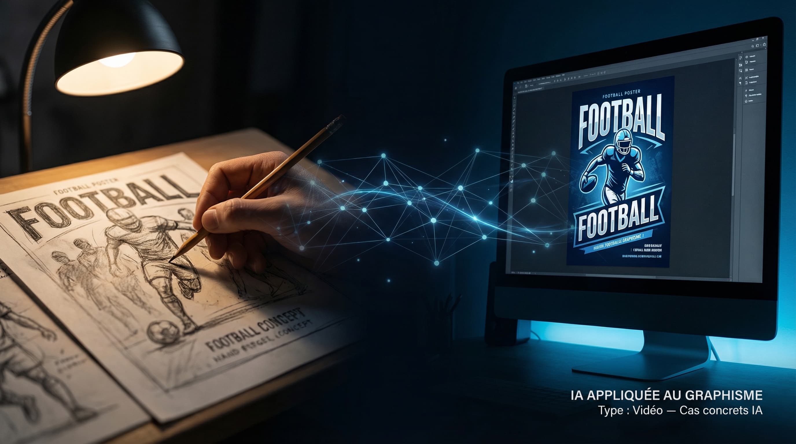 Prompt library · IA pour graphistes sport