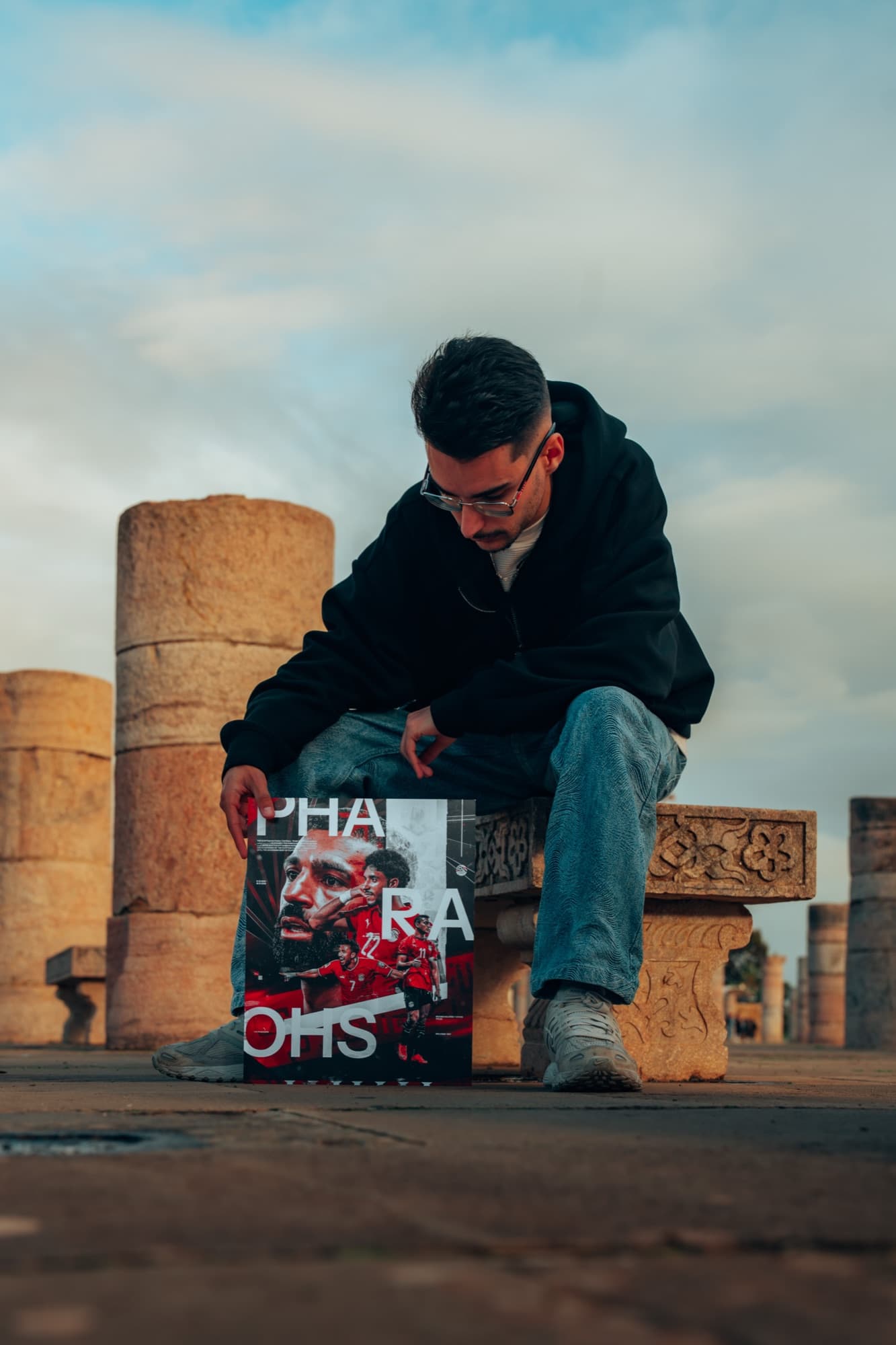 Enzio (Ziovisuals), formateur, avec un membre du Club de graphisme sportif